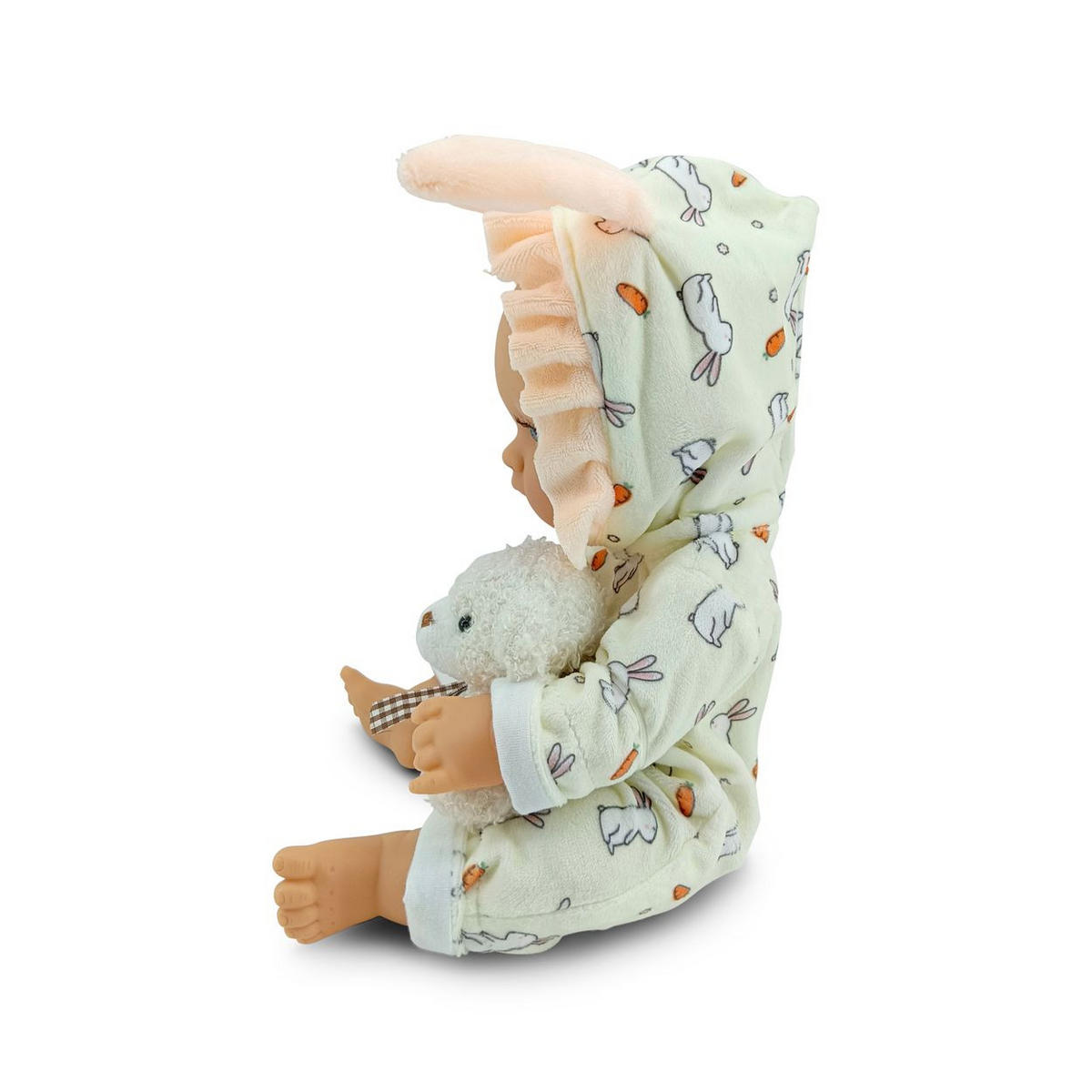 KINDERPUPPE Bear und Baby beige 30 cm, Kuscheltier, Schnuller, beweglicher Körper, ab 18 Monaten - Beige, Kunststoff (16/8/30cm) - Moni