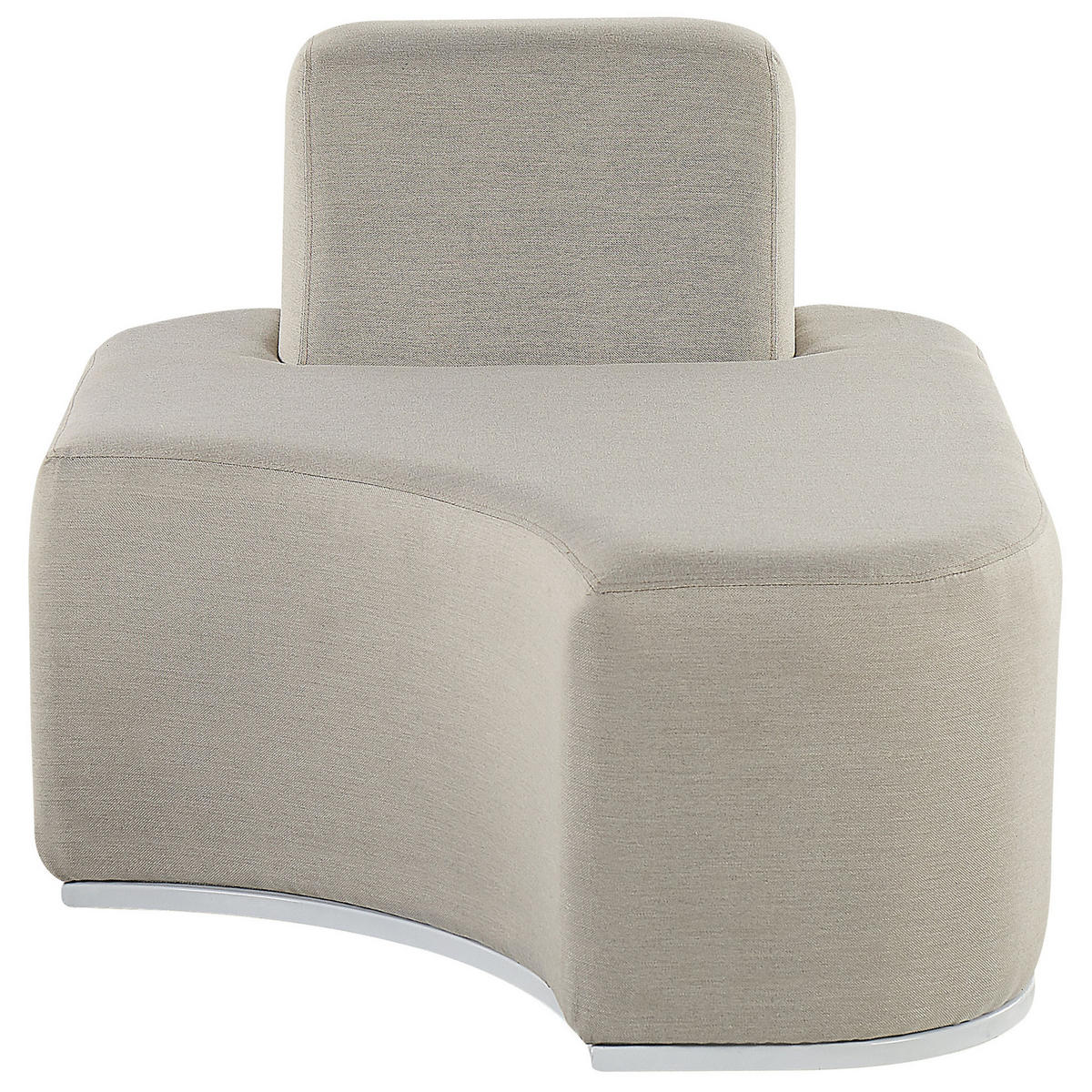 LOUNGE SET 2-Sitzer grau modular Fabro - Grau, Textil - Beliani