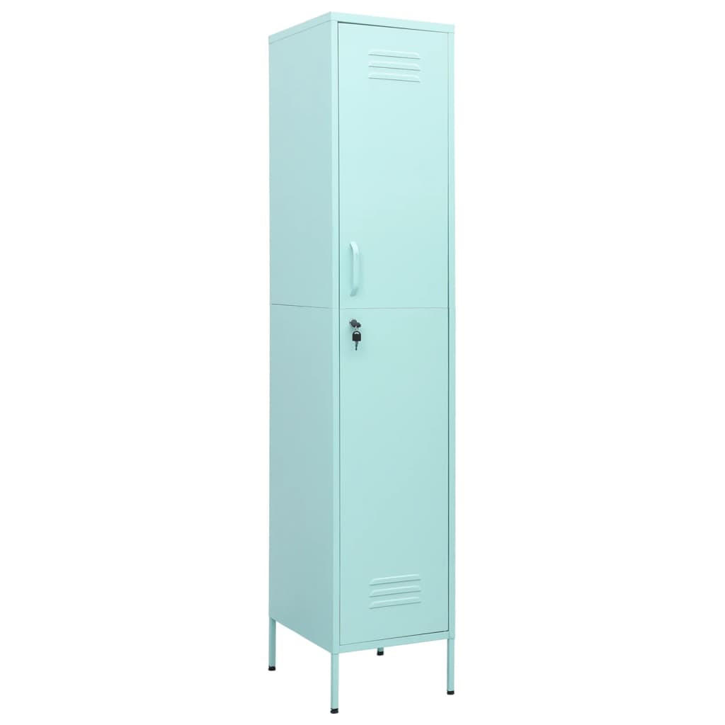 vidaXL Schliessfachschrank Mintgrün 46x180x35 cm