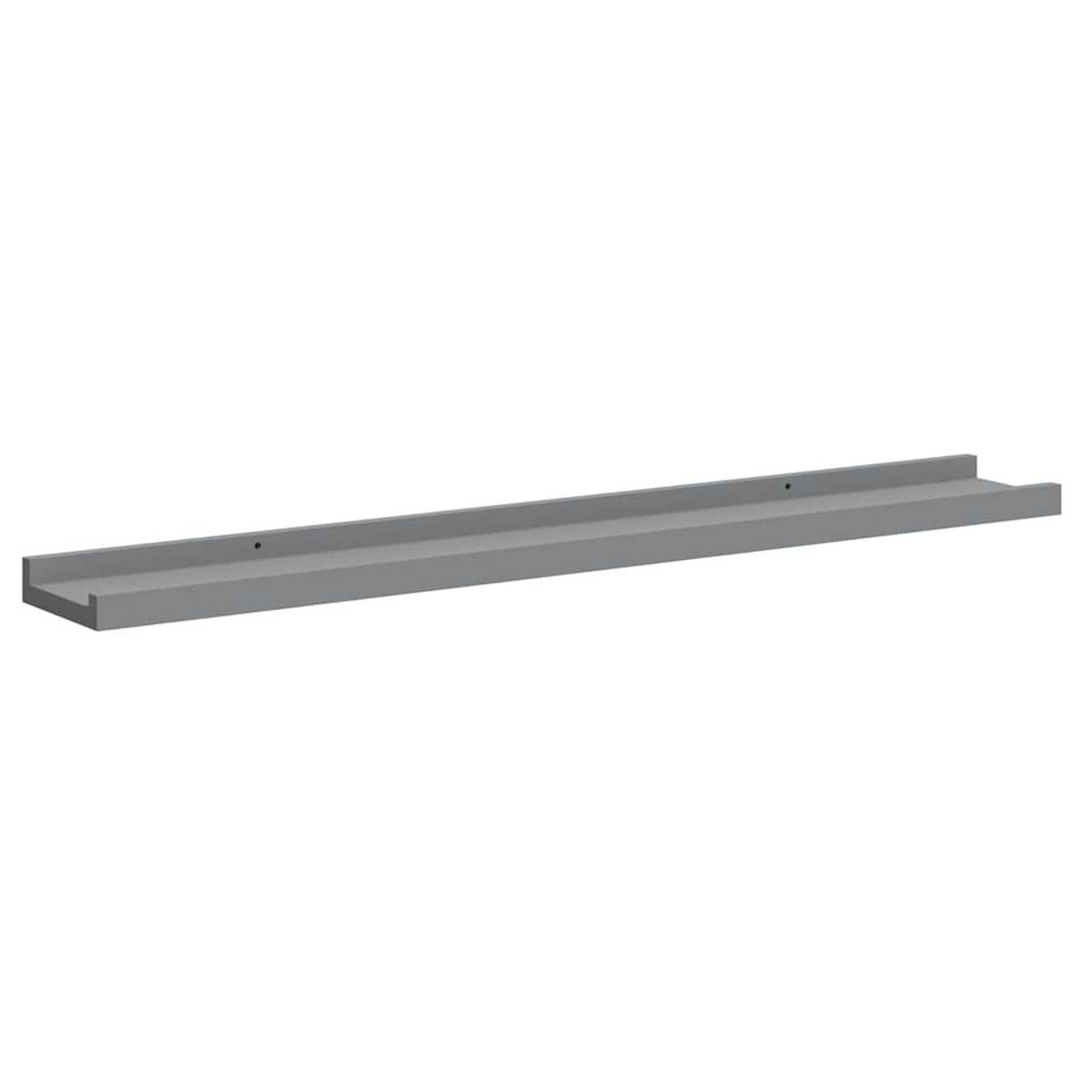 BILDERLEISTEN 2Er Set Grau 80/9/3 Cm Mdf - Grau, Holzwerkstoff (9/3/80cm) - vidaXL