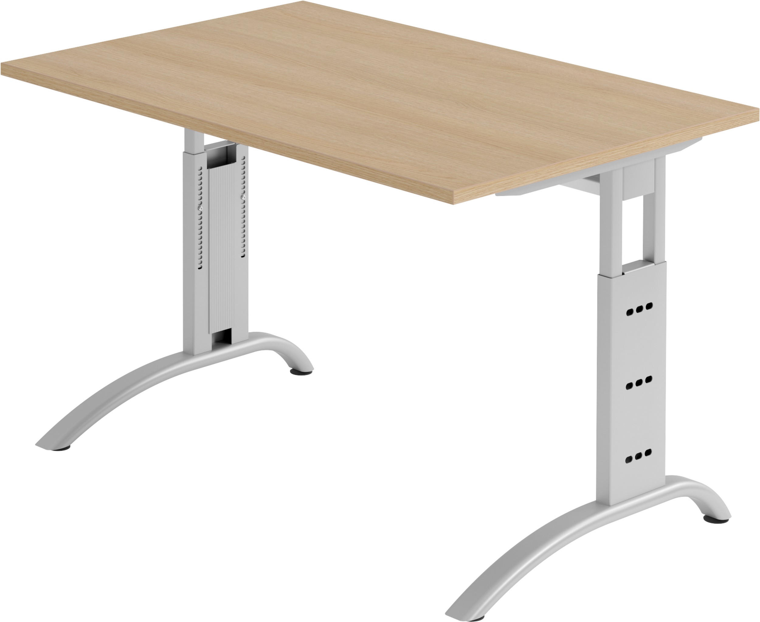 SCHREIBTISCH Serie-F 80/120/74 cm in Eichefarben - Eichefarben, Holzwerkstoff (80/120/74cm) - bümö