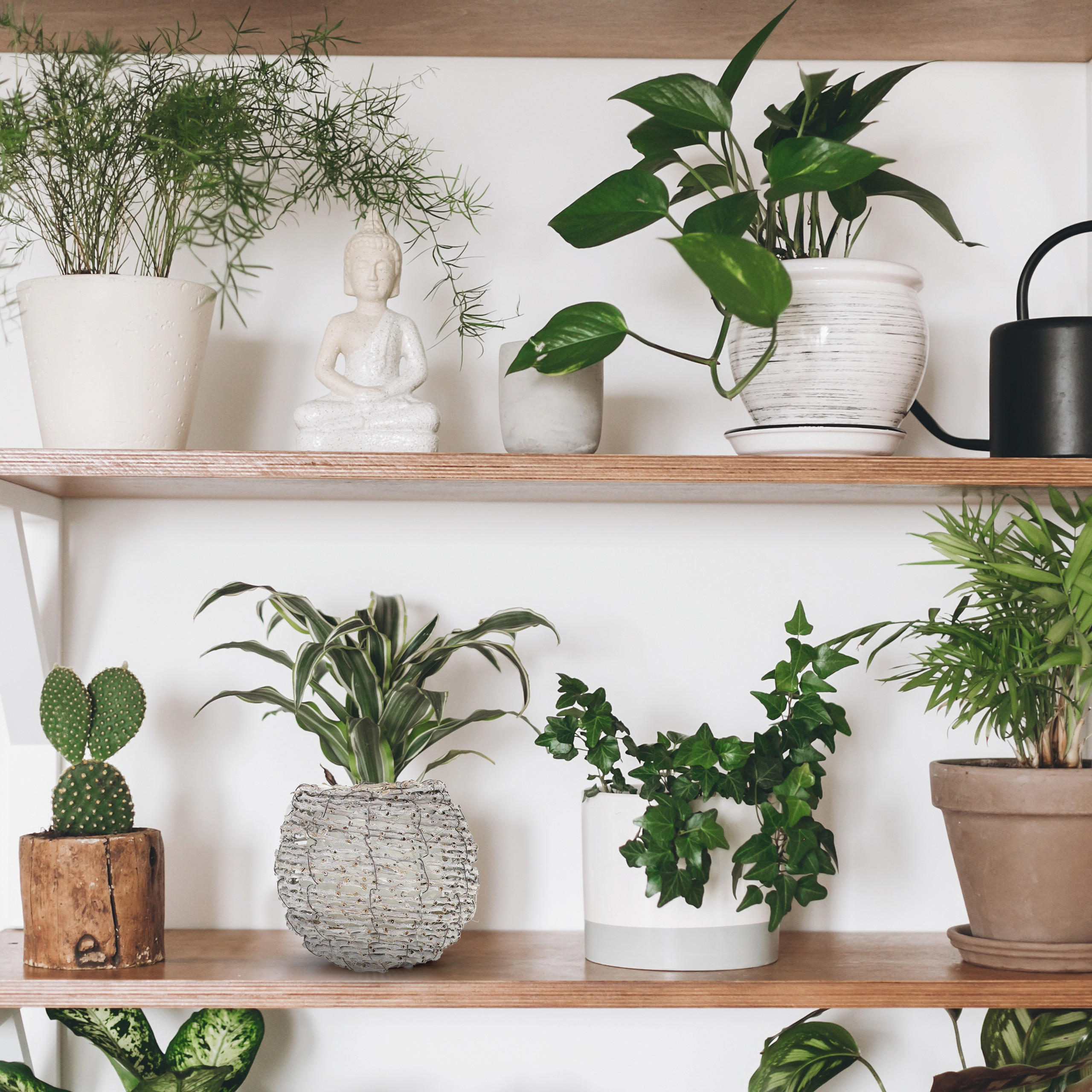 2xBLUMENTOPF - Weiß, Kunststoff/Textil (20/17/20cm) - Relaxdays