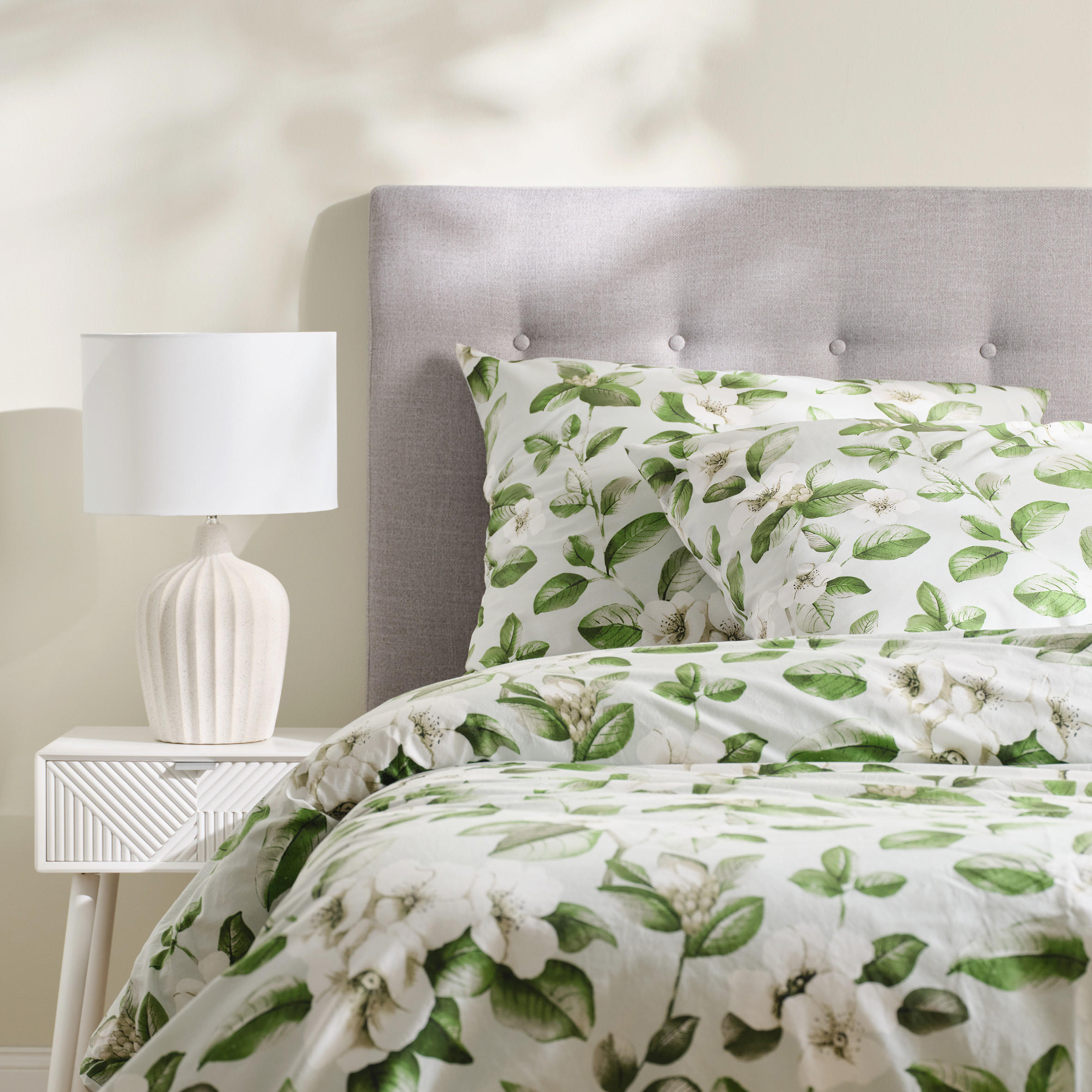 BETTWÄSCHE Cindelia - Hellgrau, Textil (160/200cm) - home&you