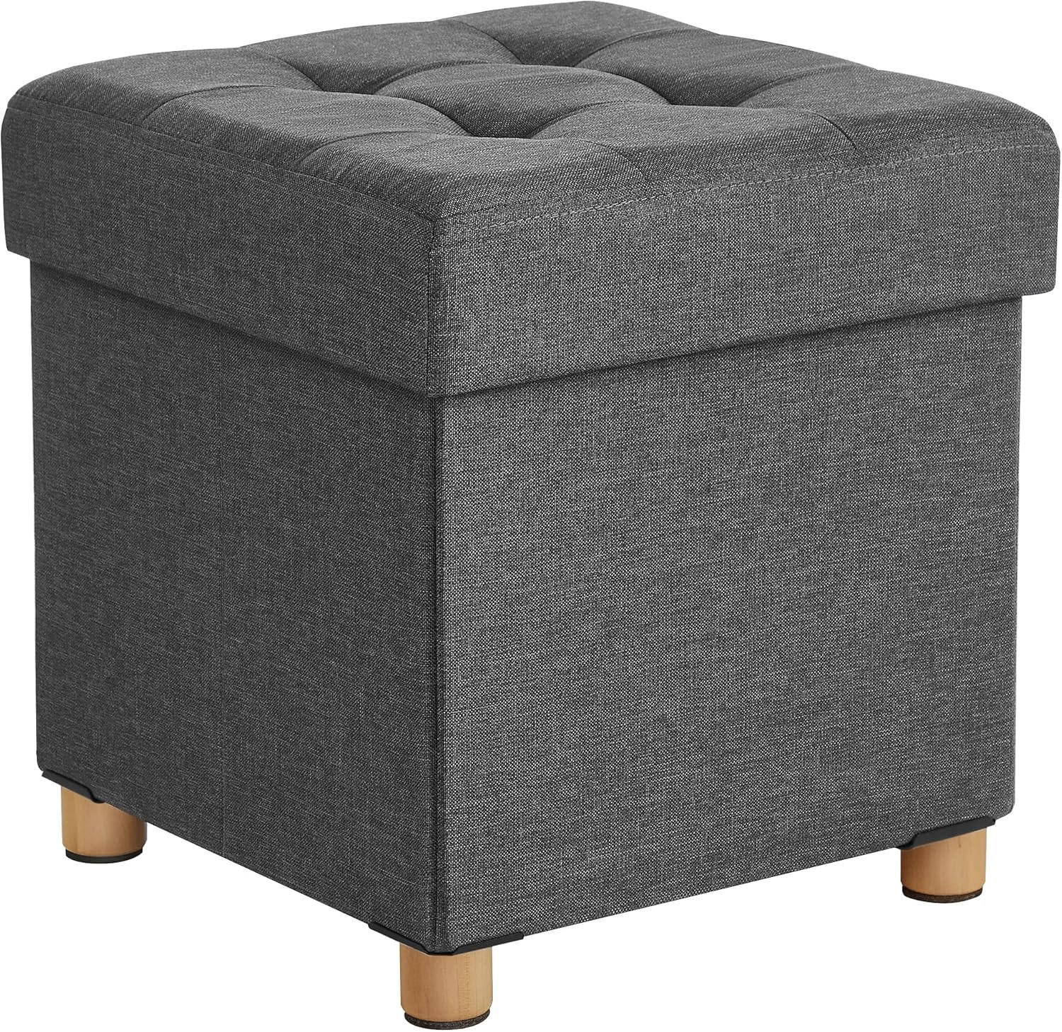 SITZBOX Dunkelgrau 38x38 cm mit Stauraum - Grau, Holzwerkstoff (38/40/38cm)
