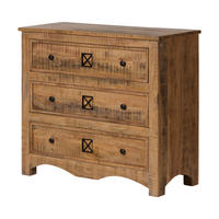 KOMMODE Akazie 100x42x88 natur versiegelt NATURE OF SPIRIT #249 - Naturfarben, Holz (100/88/42cm) - Massivmoebel24