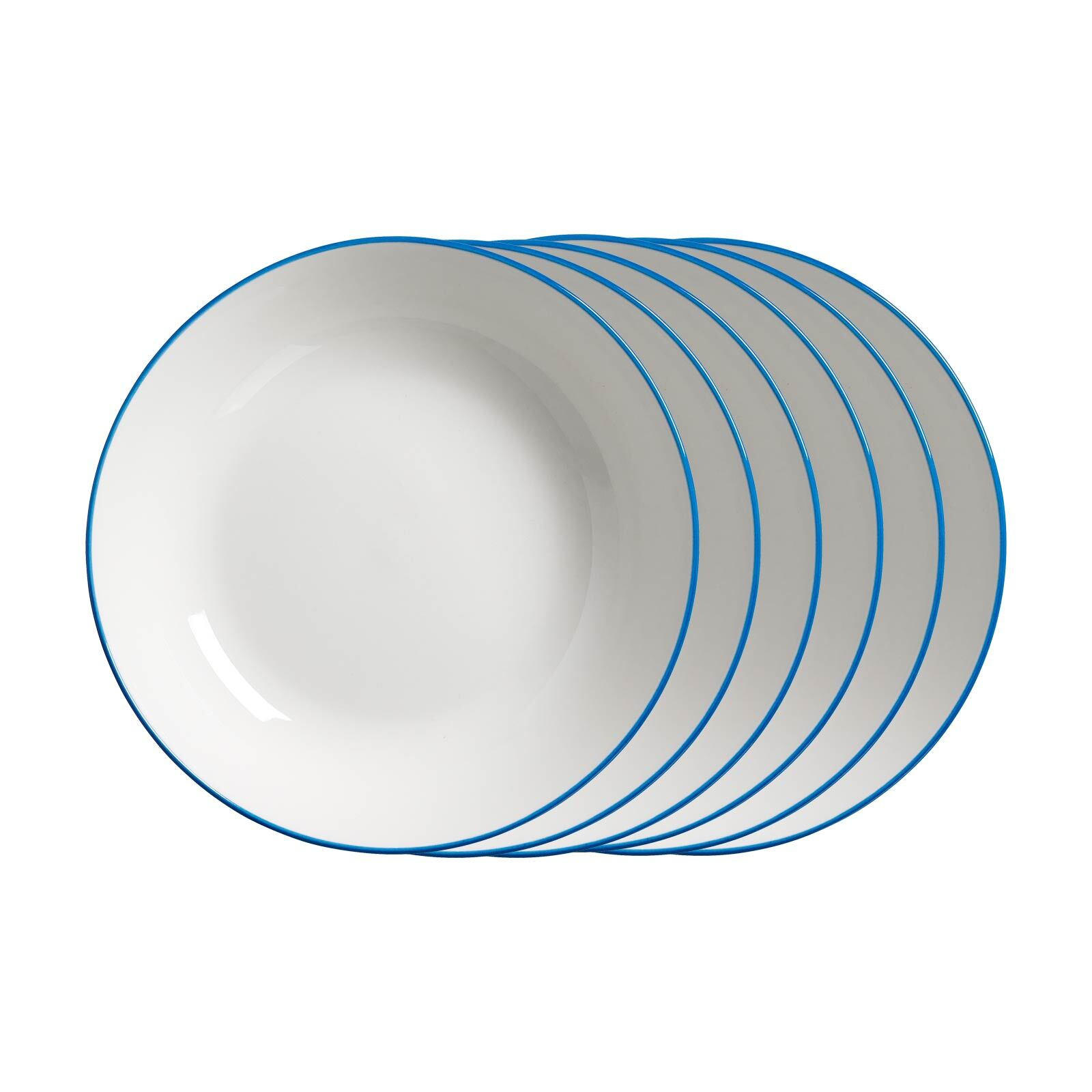 SUPPENTELLER Adela blau ø 20 cm 6er Set - Blau, Keramik (20cm) - Ritzenhoff Breker