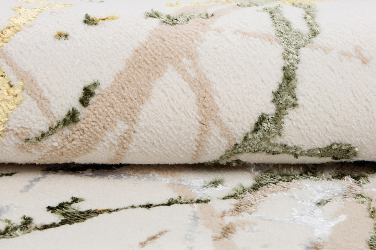 TEPPICH CRYSTAL ROUND Creme 240/240 cm - Creme, Kunststoff (240/240cm) - Tapiso