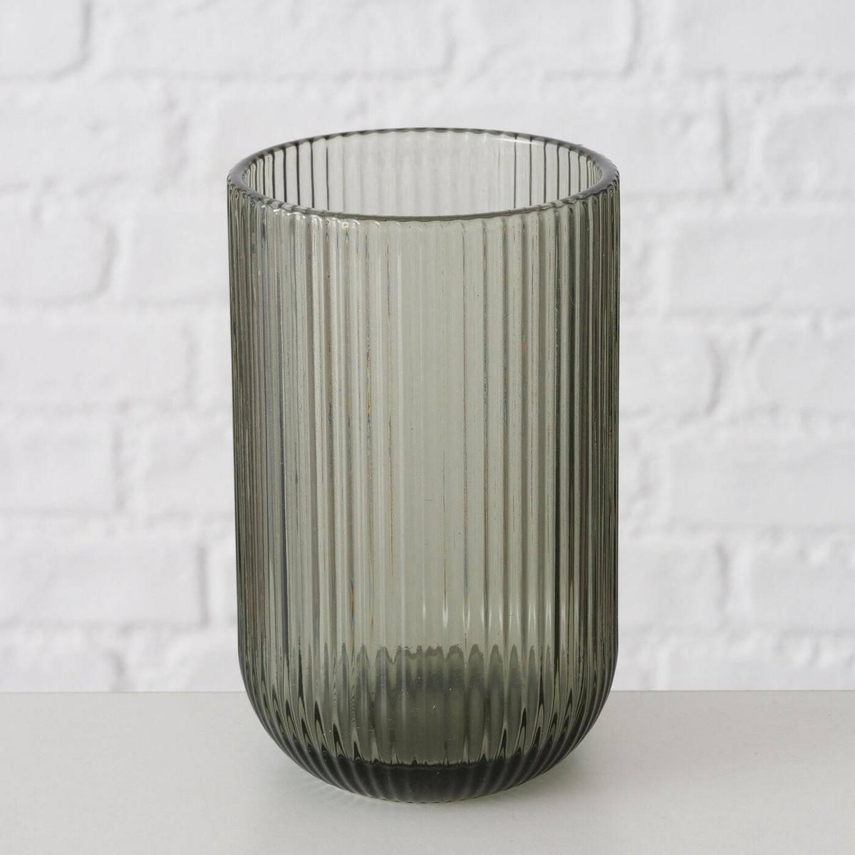 GLÄSER Rigano 320 ml - Grau, Glas (320L) - Boltze Home