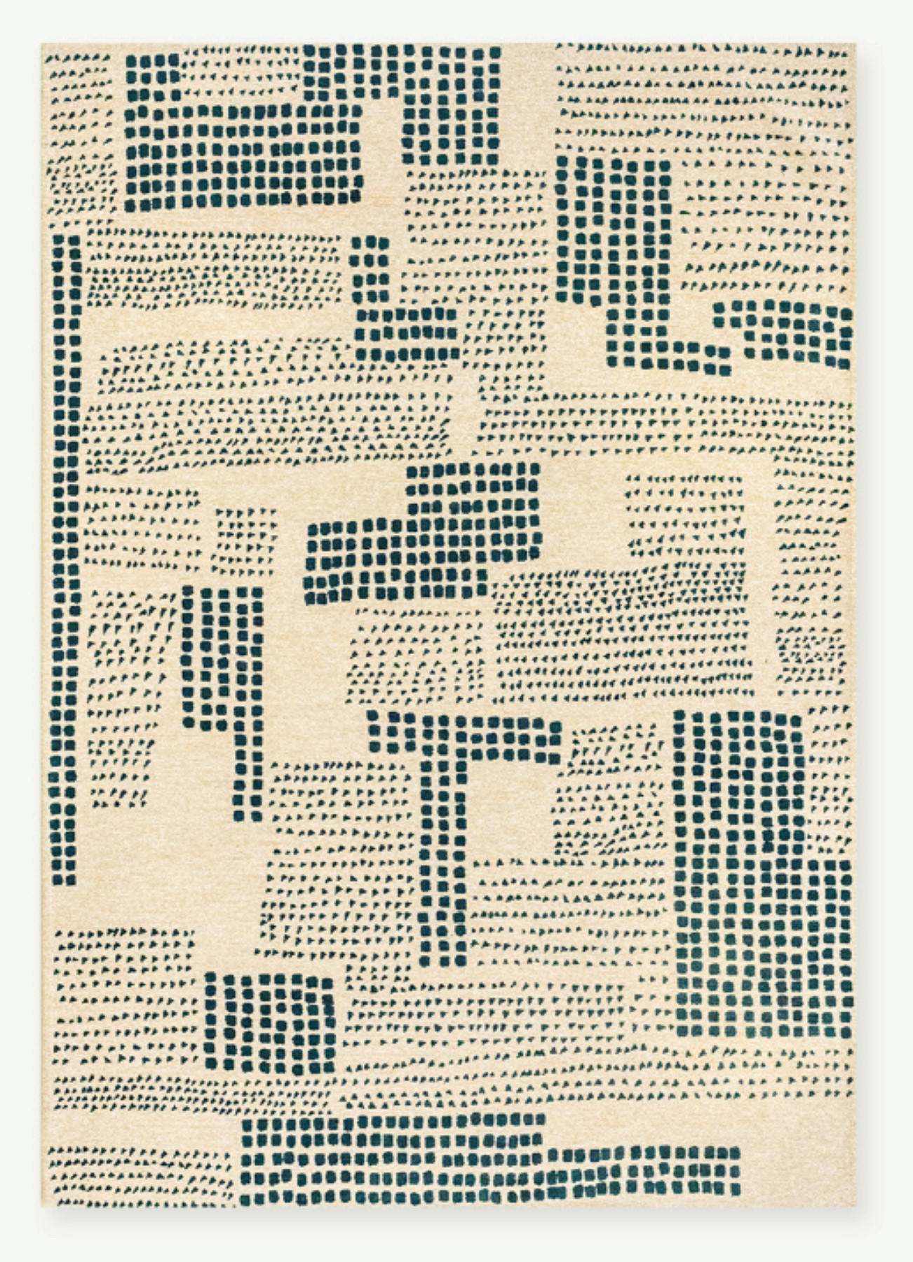 TEPPICH modern Flachgewebe TERRACE Blau 240 x 340 cm - Blau, Textil (240/340cm) - Novatrend