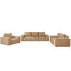 LOUNGEGARNITUR Gartenmöbel set 3 2 1 für den Garten, Terrasse, gartenmöbel lounge set SONNE EXCLUSICVE Capucino - Cappuccino, Holz - Kaiser Möbel
