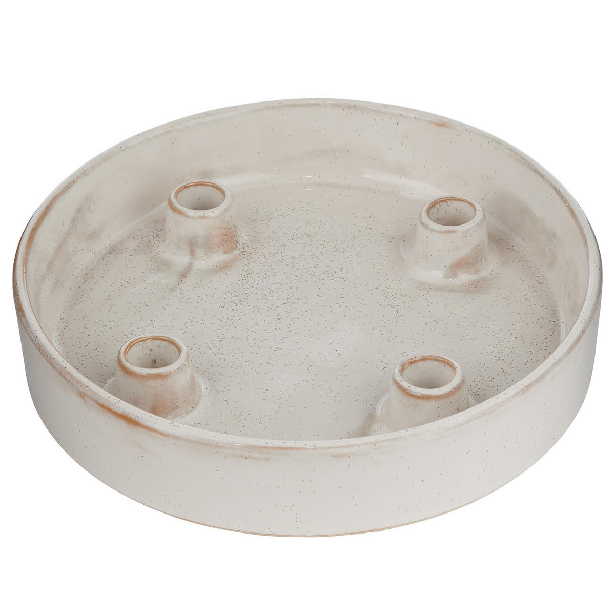 KERZENHALTER Advent - Weiß, Keramik (5cm) - Butlers