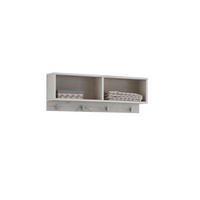 WANDREGAL Til 78/32/20 cm 4 Haken - Silbereichenfarben, Holzwerkstoff (78/32/20cm) - arthur berndt