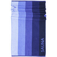SAUNAHANDTUCH Helsinki Hellblau – Blau 85x200 cm - Blau/Hellblau, Naturmaterialien (85/200cm) - Lashuma