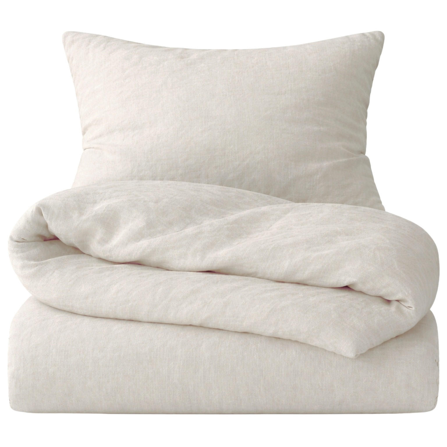 BETTWÄSCHE Halbleinen 155x220 cm aus 55% Baumwolle 45% Leinen, Bettbezug 155 x 220 - Natur - Naturfarben, Textil (155/220cm) - Carpe Sonno