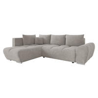 ECKSOFA Forest, Seite: Links - Schwarz/Grau, Holz/Kunststoff (290/183cm) - MIRJAN24