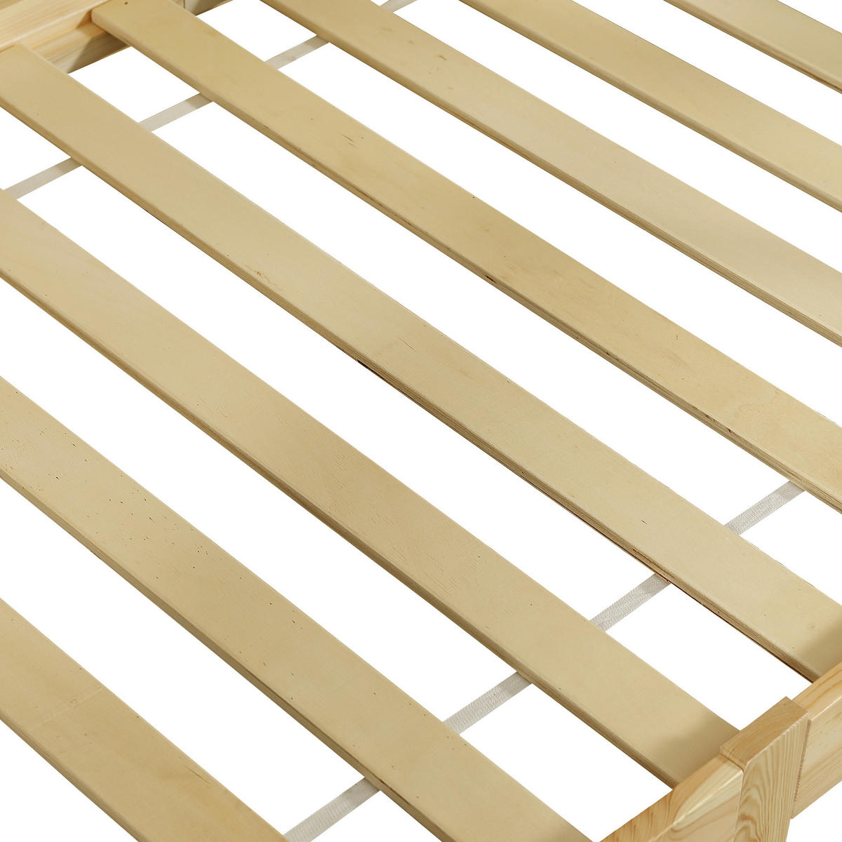 KINDERBETT 90/200 cm in Weiß & Natur mit Sicherheitsgeländer und abnehmbarem Zelt - Naturfarben, Holz/Holzwerkstoff (90/200cm) - WISHDOR