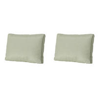 RÜCKENKISSEN Panama 40/60 cm 2er-Set - Hellgrün, Textil (60/8/40cm) - Madison