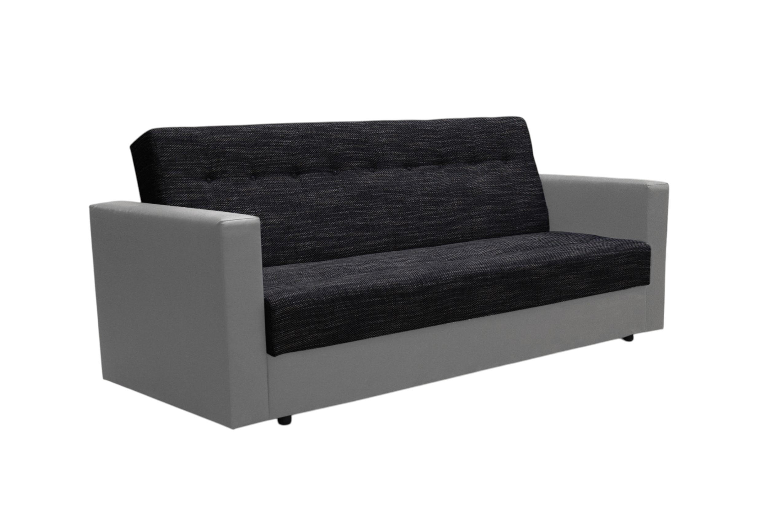 SOFA WIND mit Schlaffunktion KORNET10+DOLARO4 mit Stauraum - Grau, Textil (87/95/216cm) - Bedante