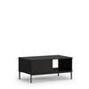 COUCHTISCH Dallas 100x60 cm Schwarz - Schwarz, Holzwerkstoff/Metall (60/100/47cm) - Ravio