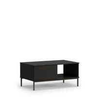 COUCHTISCH Dallas 100x60 cm Schwarz - Schwarz, Holzwerkstoff/Metall (60/100/47cm) - Ravio