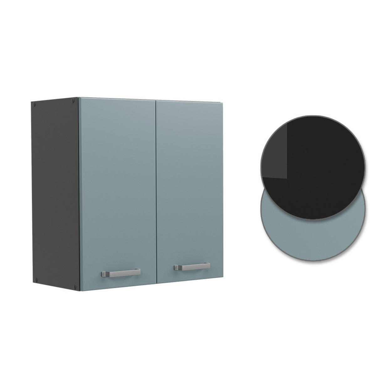 HÄNGESCHRANK R-Line Blau-Grau 60 cm - Anthrazit/Blaugrau, Holzwerkstoff (60/60/31cm) - Vicco