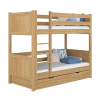 ETAGENBETT N02 mit Schublade Eiche Natur 120/190 - Eiche Artisan, Naturmaterialien/Holz (120/190cm) - N-Wood