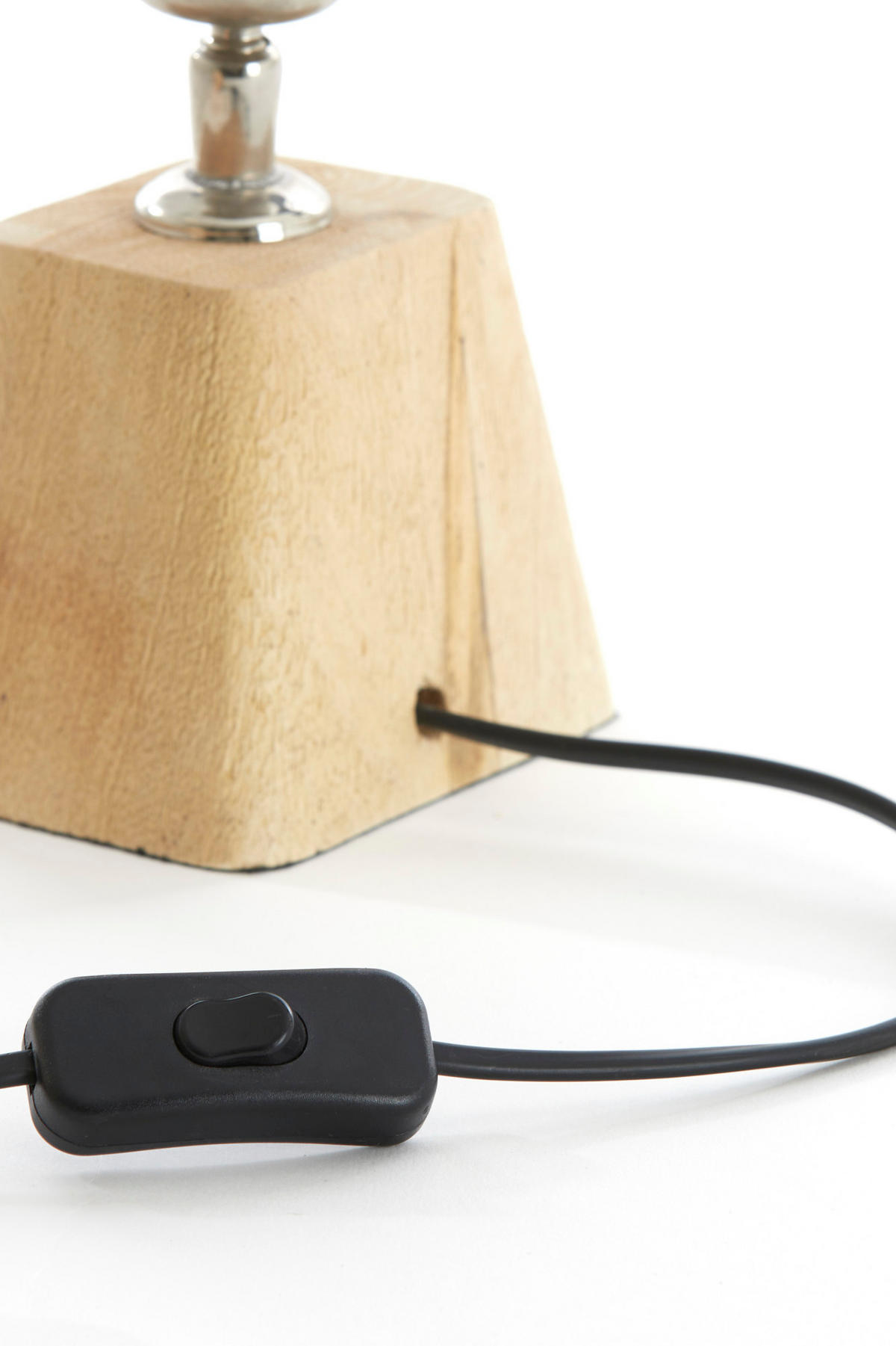 LAMPENFUSS Kardan Braun 18/13/15 cm - Hellbraun, Holz (18/13/15cm) - Light & Living