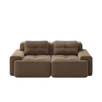 SOFA PANG-K8N4V2 Braun - Braun, Textil (104/69/204cm) - PANGIVO