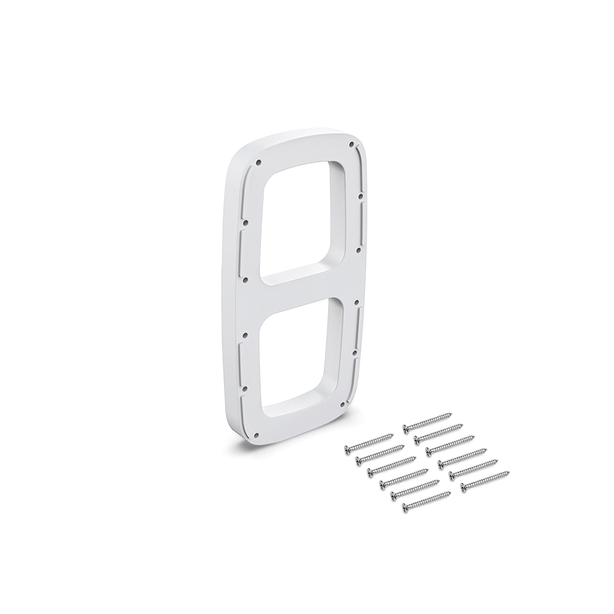 SEITENEINSÄTZE für Sling Kleiderbügel, Kunststoff, Weiß - Weiß, Kunststoff (14/5/26cm) - EMUCA