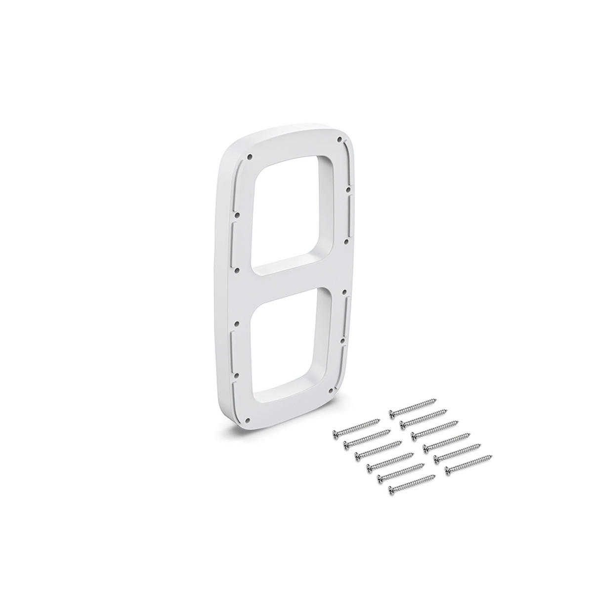 SEITENEINSÄTZE für Sling Kleiderbügel, Kunststoff, Weiß - Weiß, Kunststoff (14/5/26cm) - EMUCA