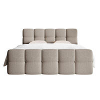 BOXBETT Cloudy Grau-Beige Boucle-Bezug 180/200 cm - Greige, Textil (180/200cm) - Selsey