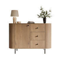 KOMMODE mit Schubladen japandi eiche OVI - Braun, Holzwerkstoff (123/85/42cm) - Compleo24