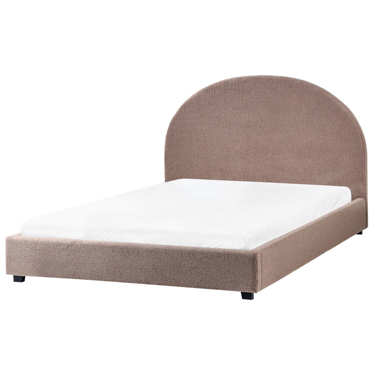 BETT mit Lattenrost 140/200 cm Taupe Vaucluse - Taupe, Textil (140/200cm) - Beliani