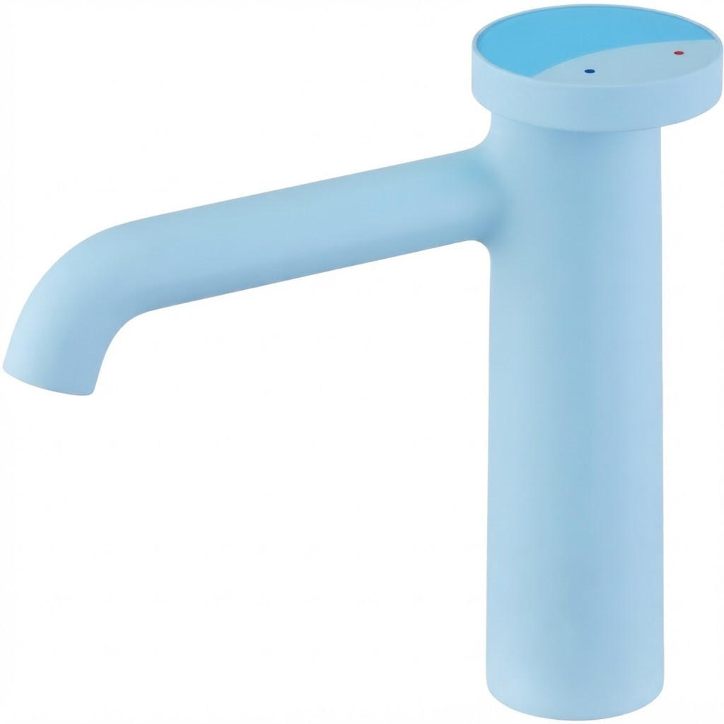 BADEZIMMERARMATUR, 17,3 x 14 cm, blau - Blau, Metall (25/10/20cm) - Vallsero