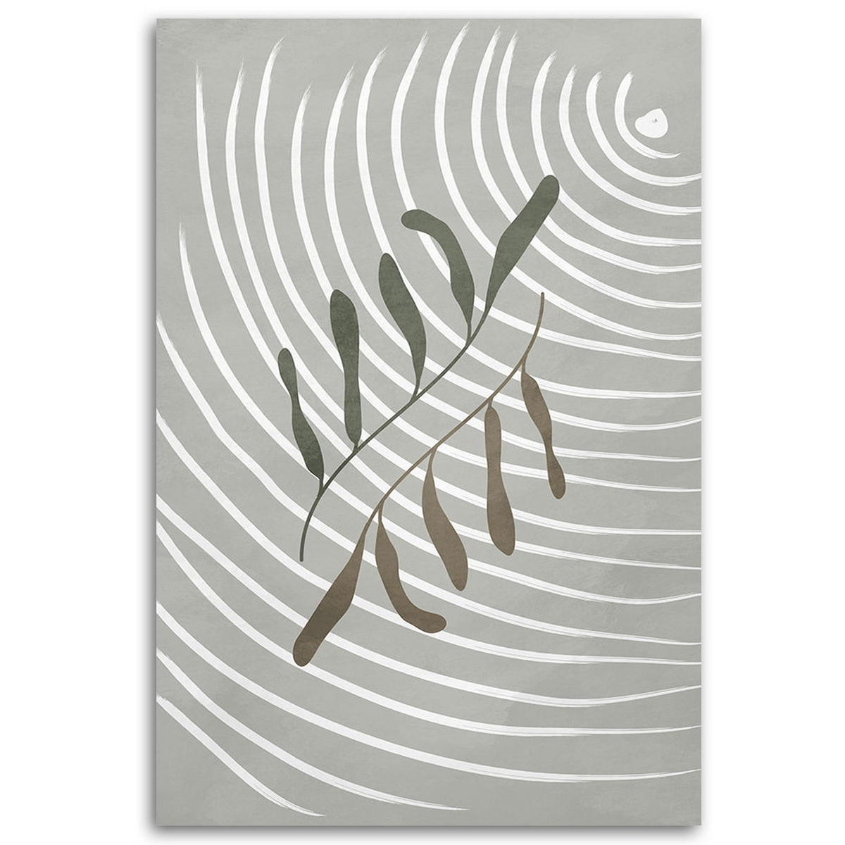 KUNSTDRUCK Grau 60/90 cm - Grau, Textil (60/90cm) - KUNSTLOFT