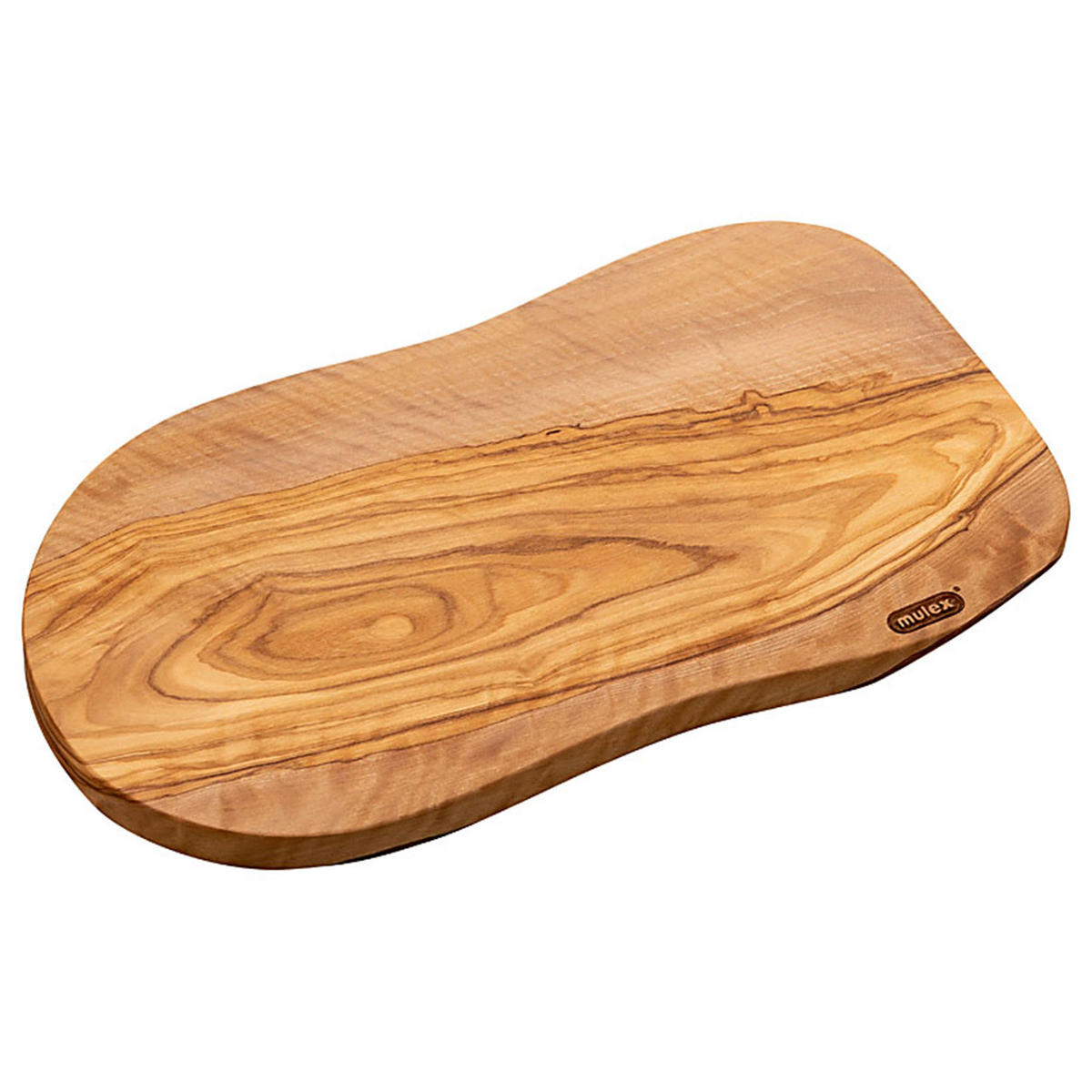 SCHNEIDEBRETT Toscana inklusive Buckelsmesser Wellenschliff - Naturfarben, Holz (18/29cm) - Mulex