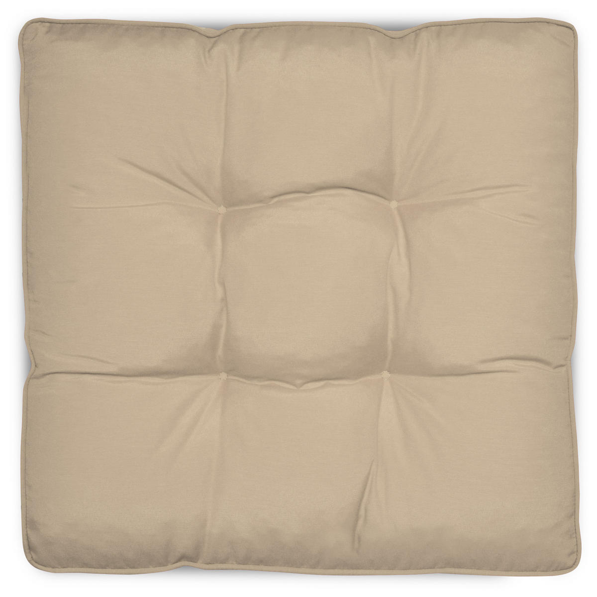 LOUNGEKISSEN Flair Outdoor Sitz 50/50/10cm Natur - Naturfarben, Textil (50/10/50cm) - Beautissu 