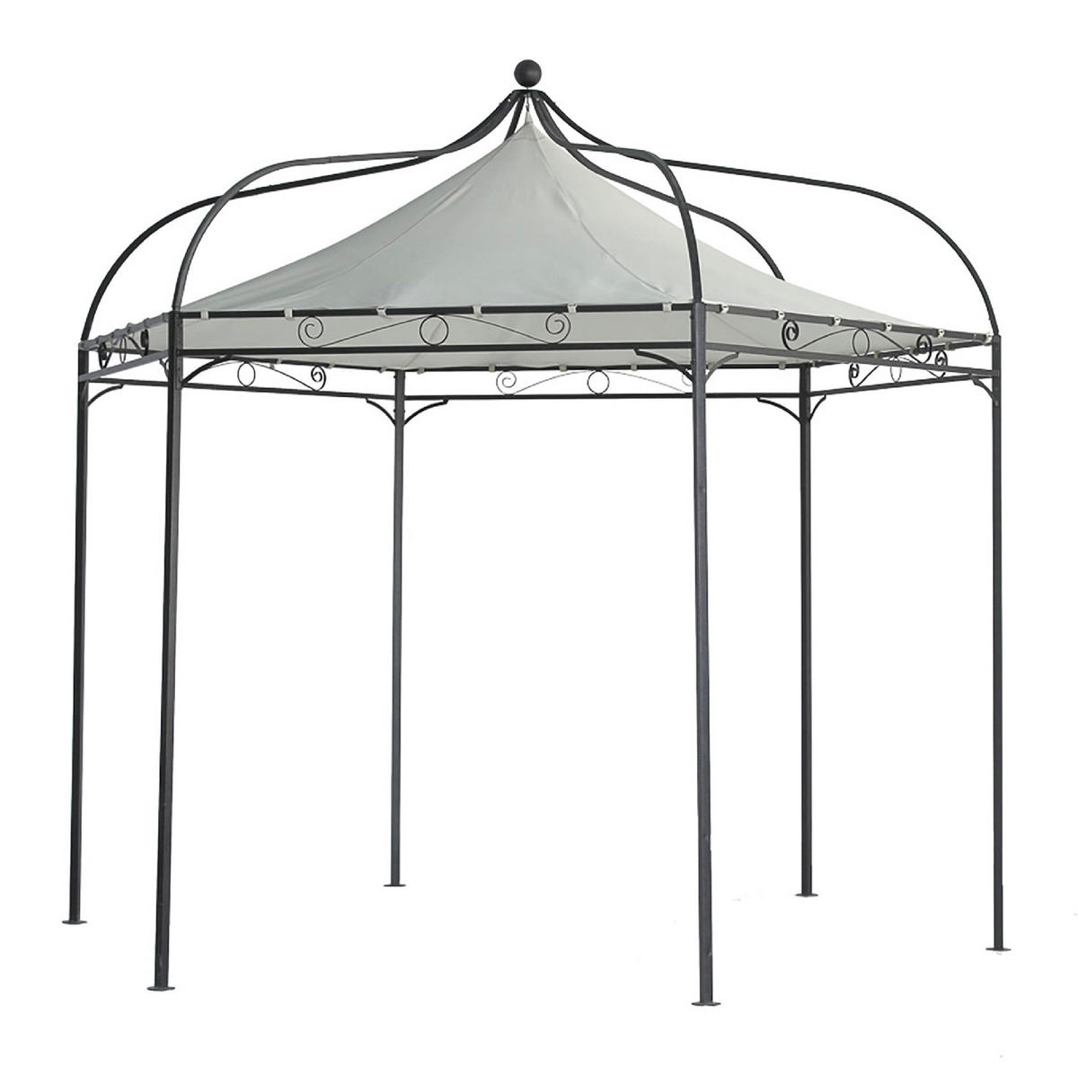 ERSATZDACH für Pavillon Mondura, Pavillondach 6-eckig, Durchmesser 300 cm, Farbe: ecru - Weiß, Kunststoff (320/0.3/320cm) - TPFGarden