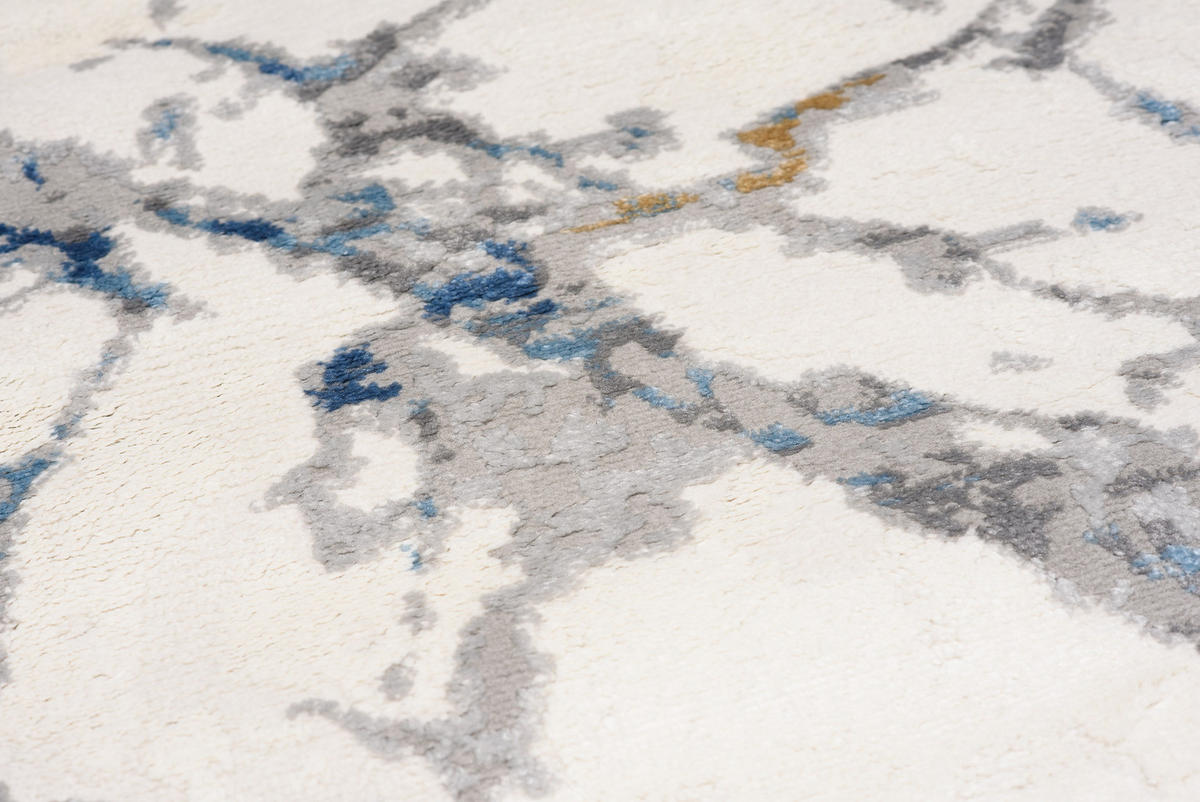 TEPPICH VALLEY Grau Blau 200/300 cm - Blau, Textil (200/300cm) - Tapiso