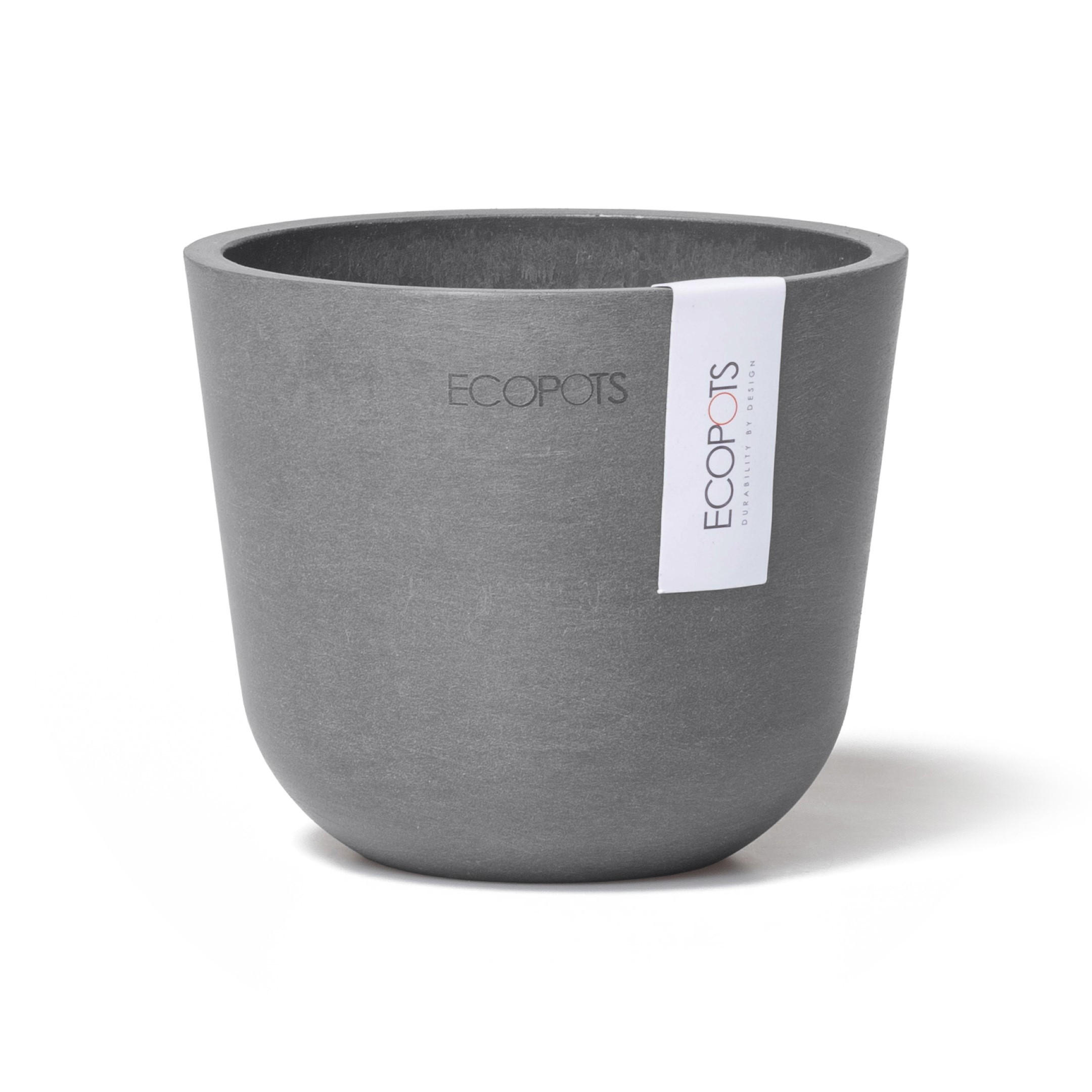 Ecopots Blumentopf Grau 9.5 cm