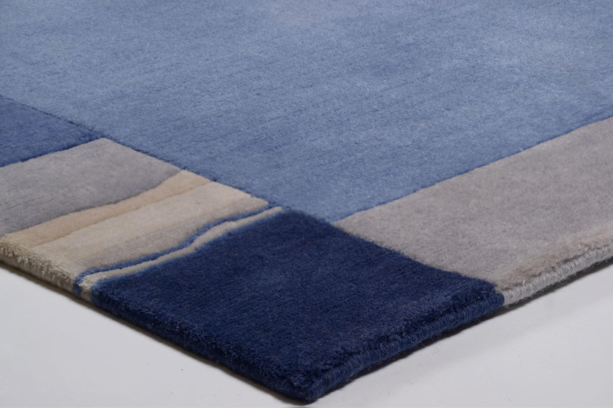 WOLLTEPPICH Avanti 40x60 cm - Blau, Textil (40/60cm) - THEKO