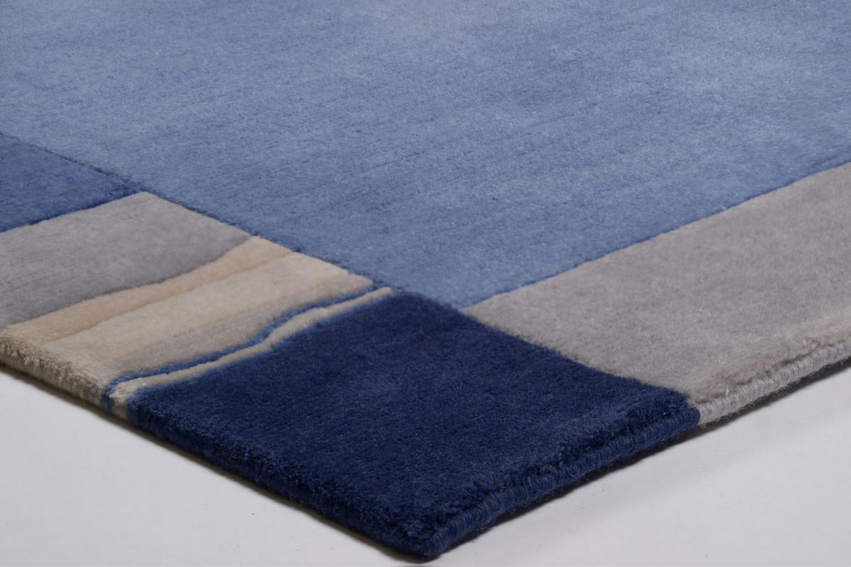 WOLLTEPPICH Avanti 40x60 cm - Blau, Textil (40/60cm) - THEKO