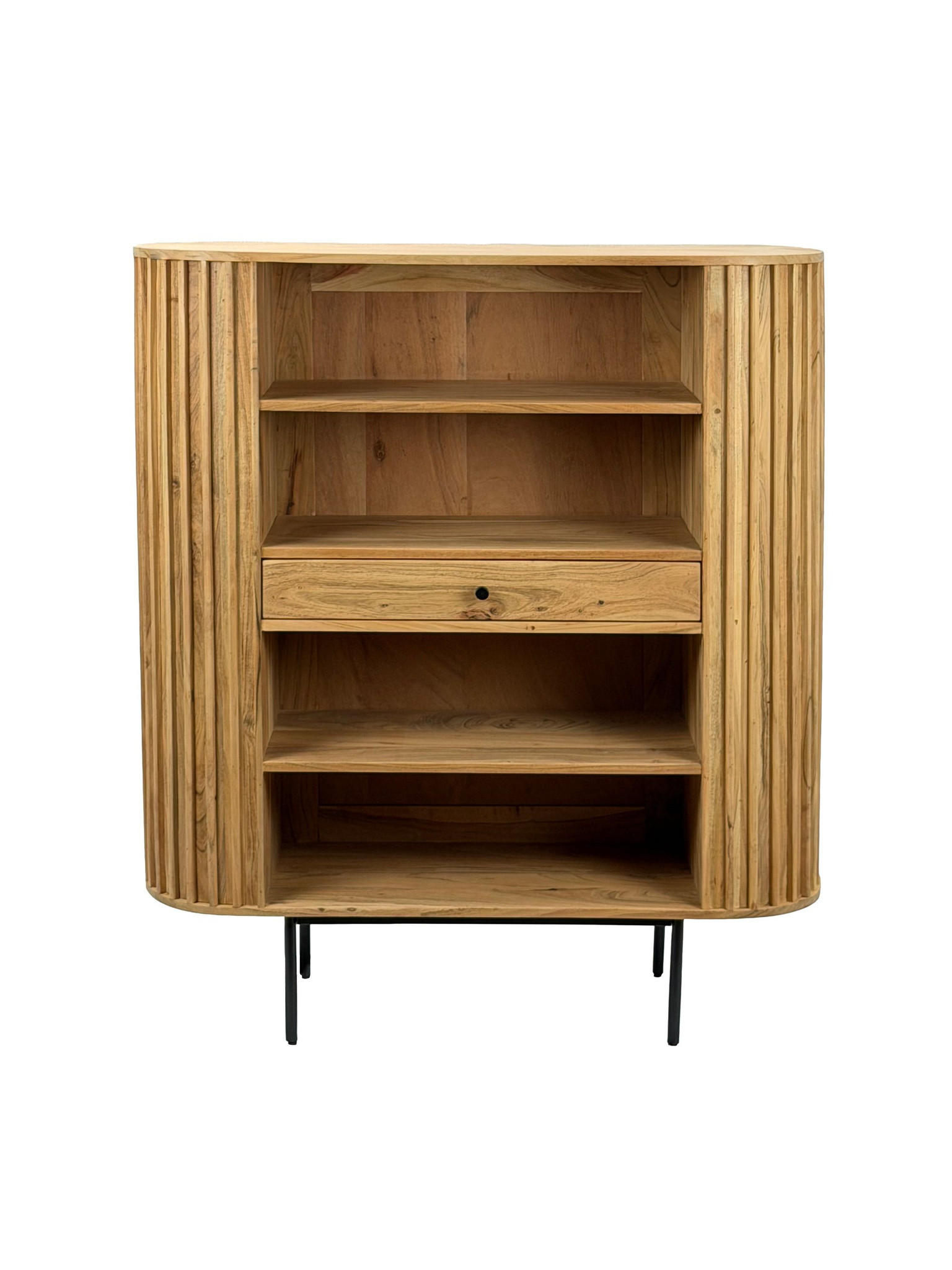 Kadima Design Bücherregal Akazie 105x122x40 cm
