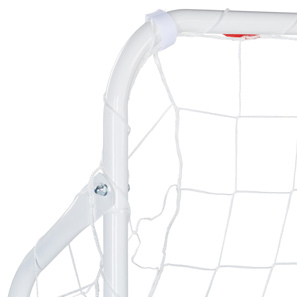 FUSSBALLTOR - Weiß, Textil/Metall (217/75cm) - Relaxdays