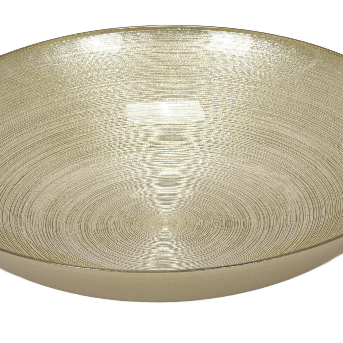 DEKOSCHALE aus Glas Golden 30/30/6 cm - Goldfarben, Glas (30/6/30cm) - Home Styling Collection