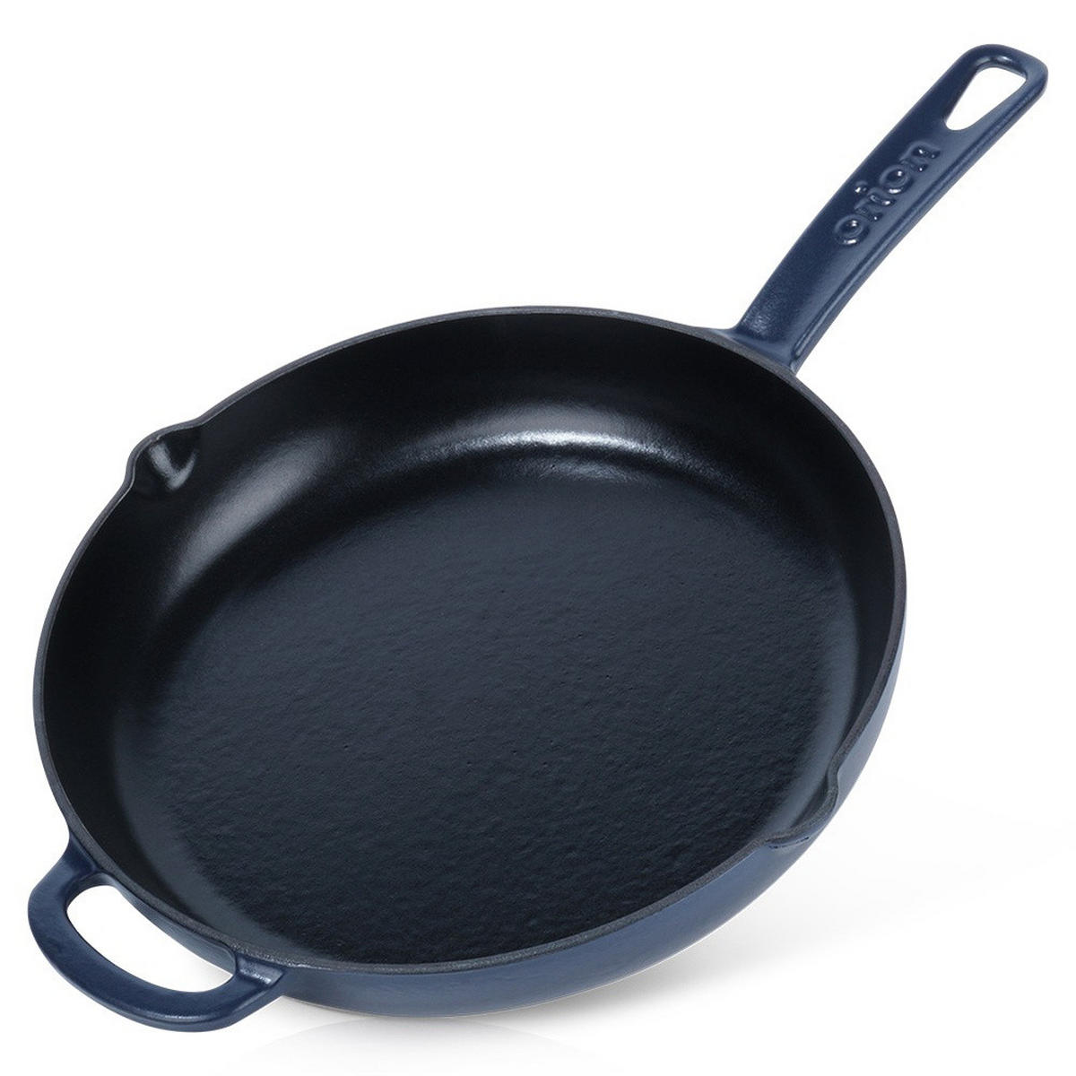 GUSSEISENPFANNE Litina emailliert dunkelblau - Dunkelblau, Metall (46.5/29.5/4.8cm) - Orion 