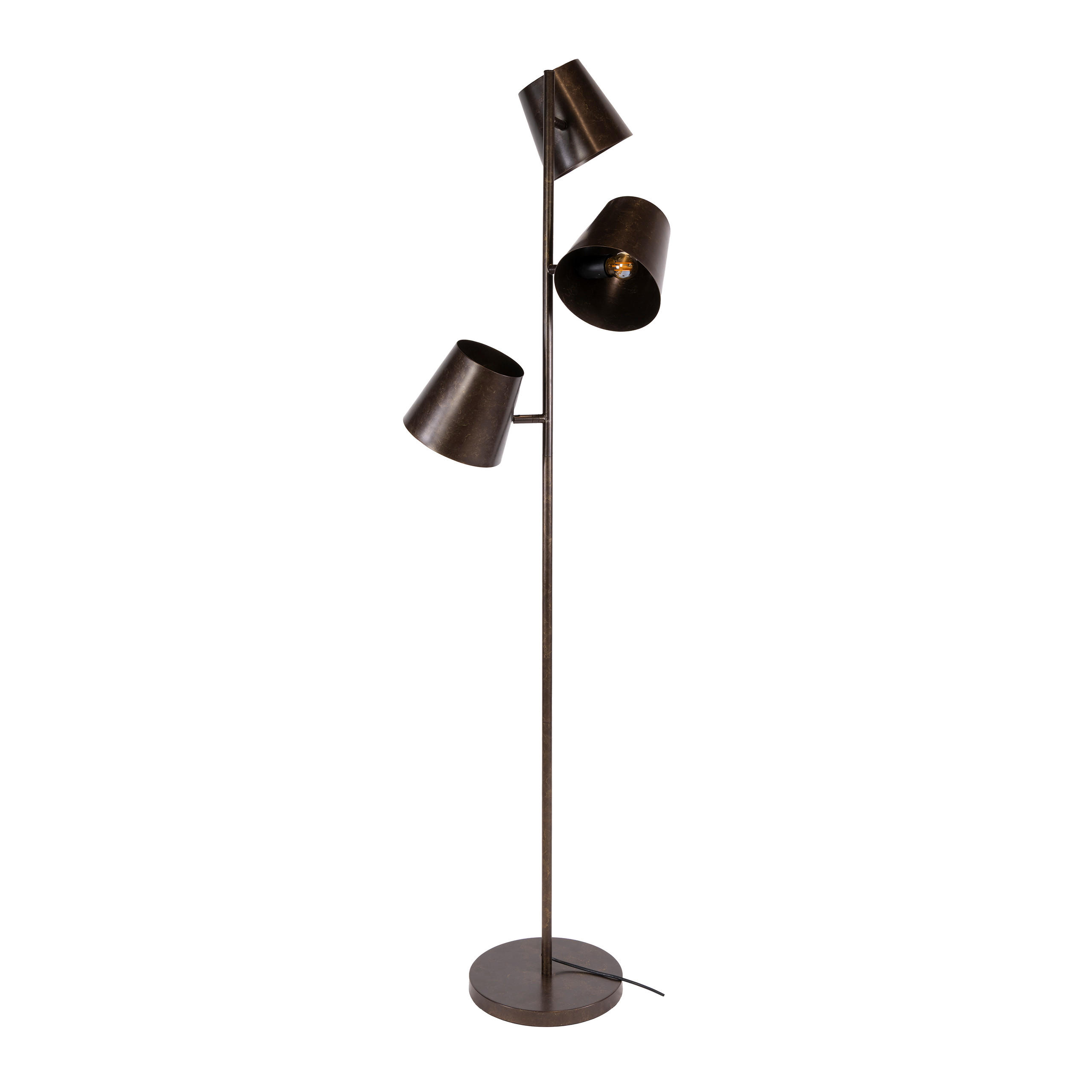 STEHLEUCHTE Kinetic Braun 40/40/167 cm - Braun, Metall (40/40/167cm) - Hoyz Collection
