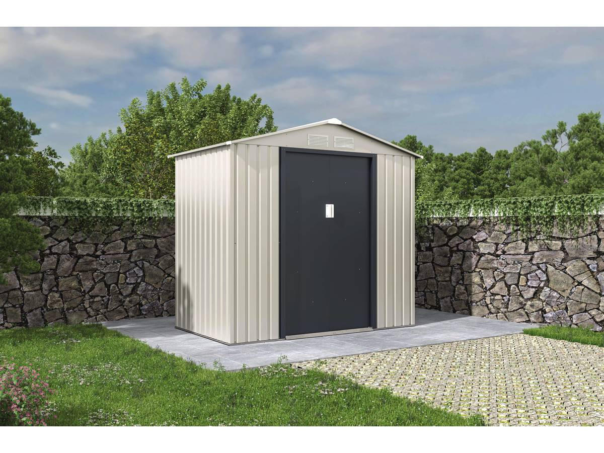 METALL-GARTENHAUS nebraska beige - Beige, Metall (213/195/191cm) - Habitat Garten