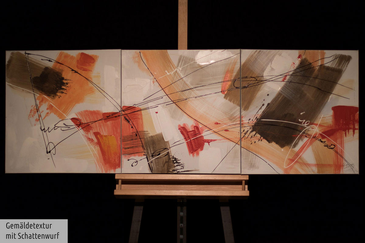 LEINWANDBILD 3-TEILIG Bunt 150/50 cm - Multicolor, Textil (150/50cm)