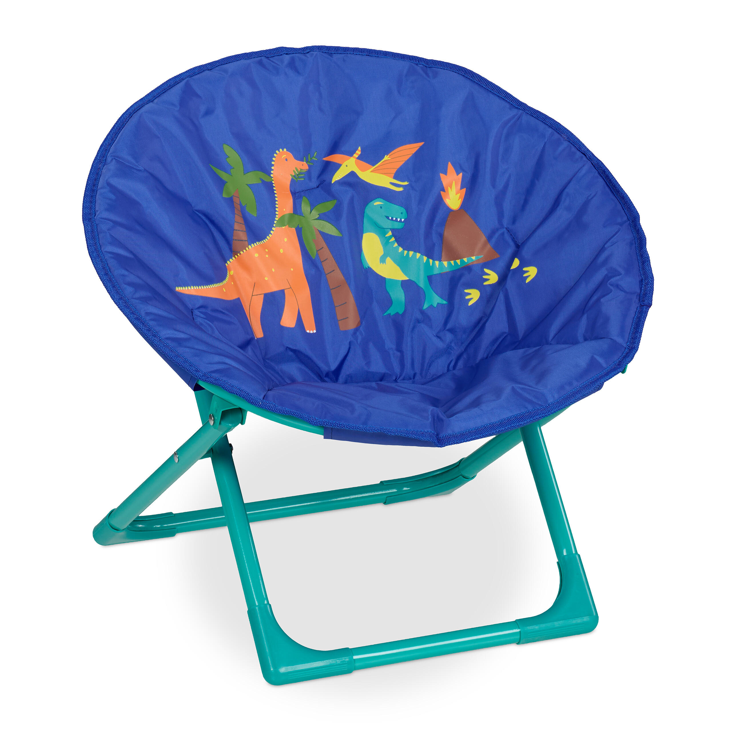 MOONCHAIR - Blau, Kunststoff/Textil (50/47/48cm) - Relaxdays